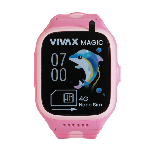 Orë smart për fëmijë VIVAX Magic 4G Blu Magjike me GPS dhe IPX7