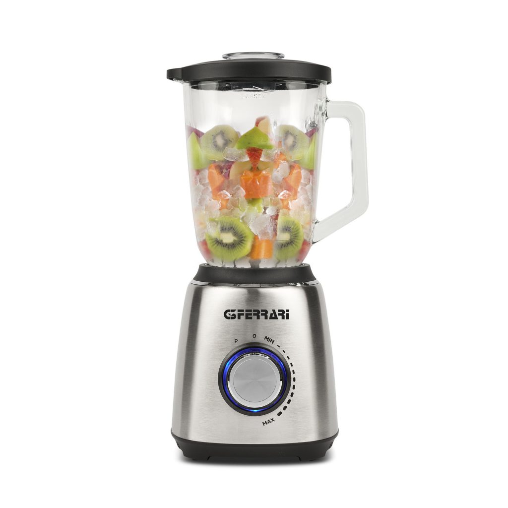 Blender tavoline G3 Ferrari Turbine G20165 1300W me enë qelqi dhe 6 thika inox